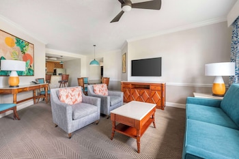 TV, DVD player at Hilton Vacation Club Cypress Pointe Orlando