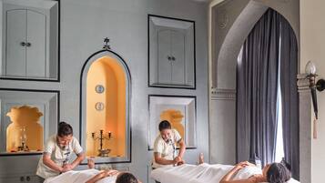 Salas de tratamiento para parejas, baño turco, tratamientos corporales