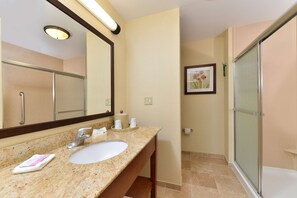 Free toiletries, hair dryer, towels