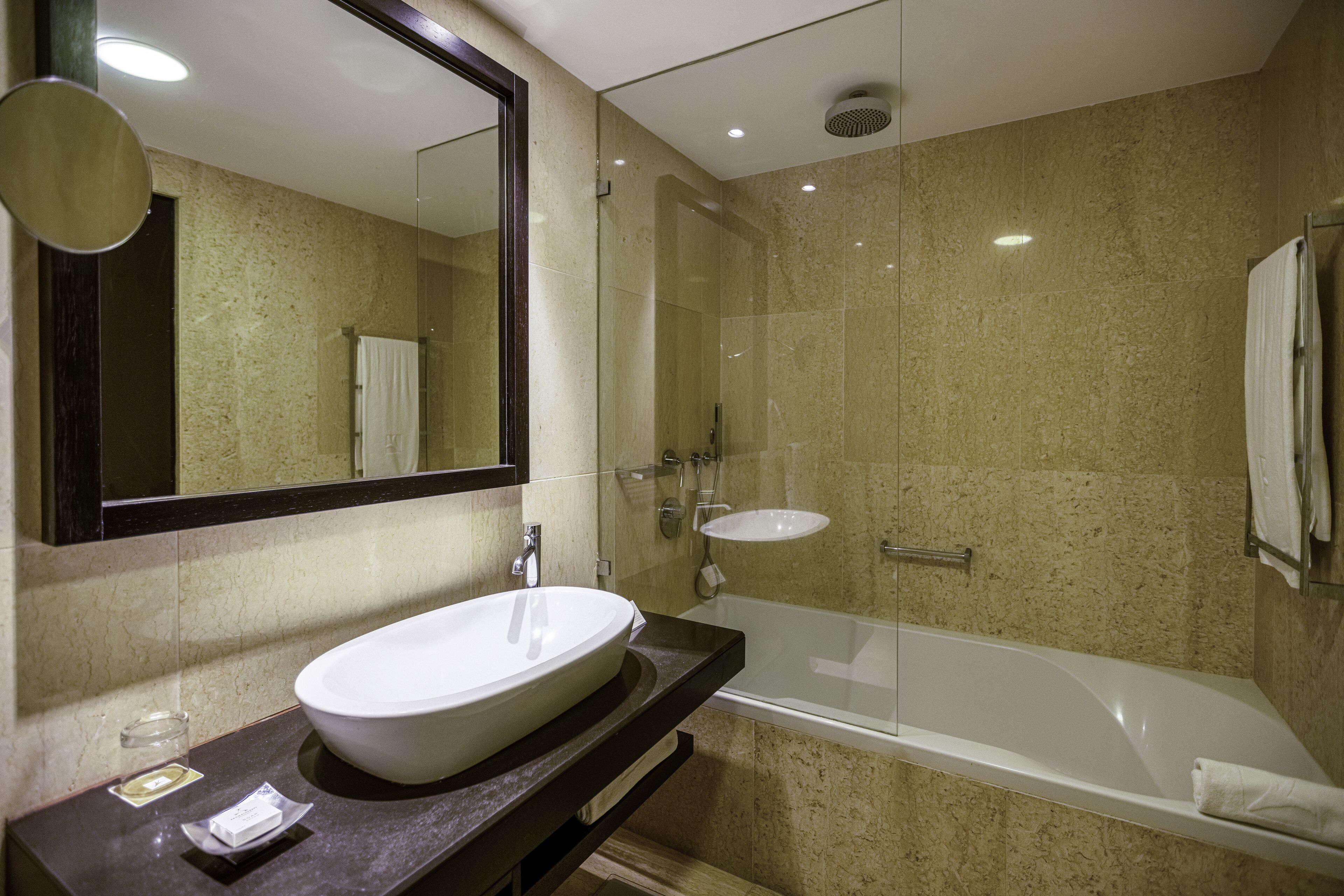 premier suite, 1 bedroom | bathroom | rainfall showerhead, free toiletries, hair dryer, bathrobes