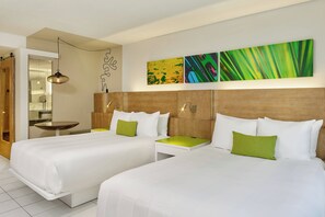 Room, 2 Double Beds | In-room safe, desk, blackout drapes, iron/ironing board - Royal Palm South Beach Miami, a Tribute Portfolio Resort (Miami Beach)
