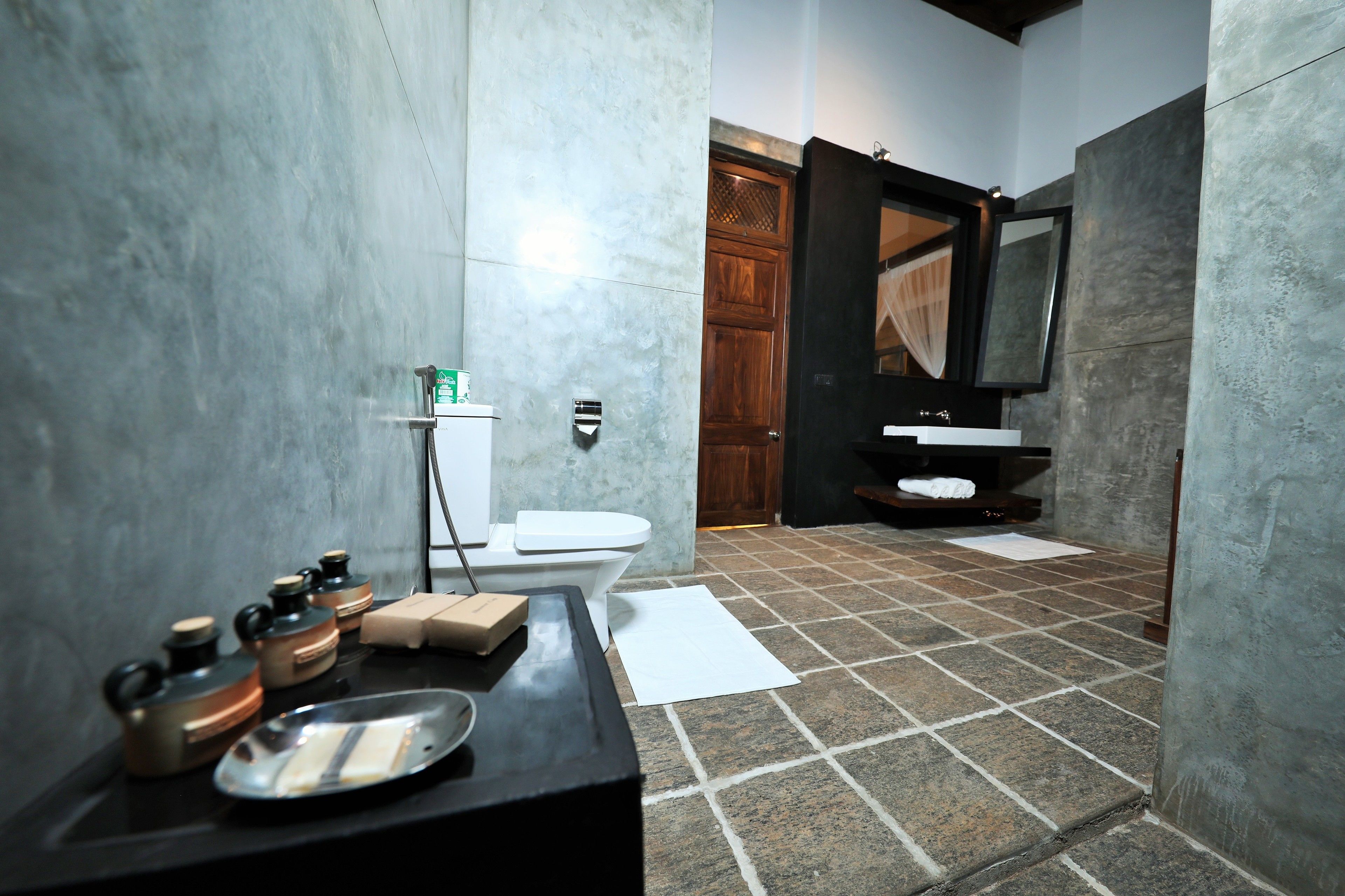 sea view suite | bathroom | shower, rainfall showerhead, free toiletries, hair dryer