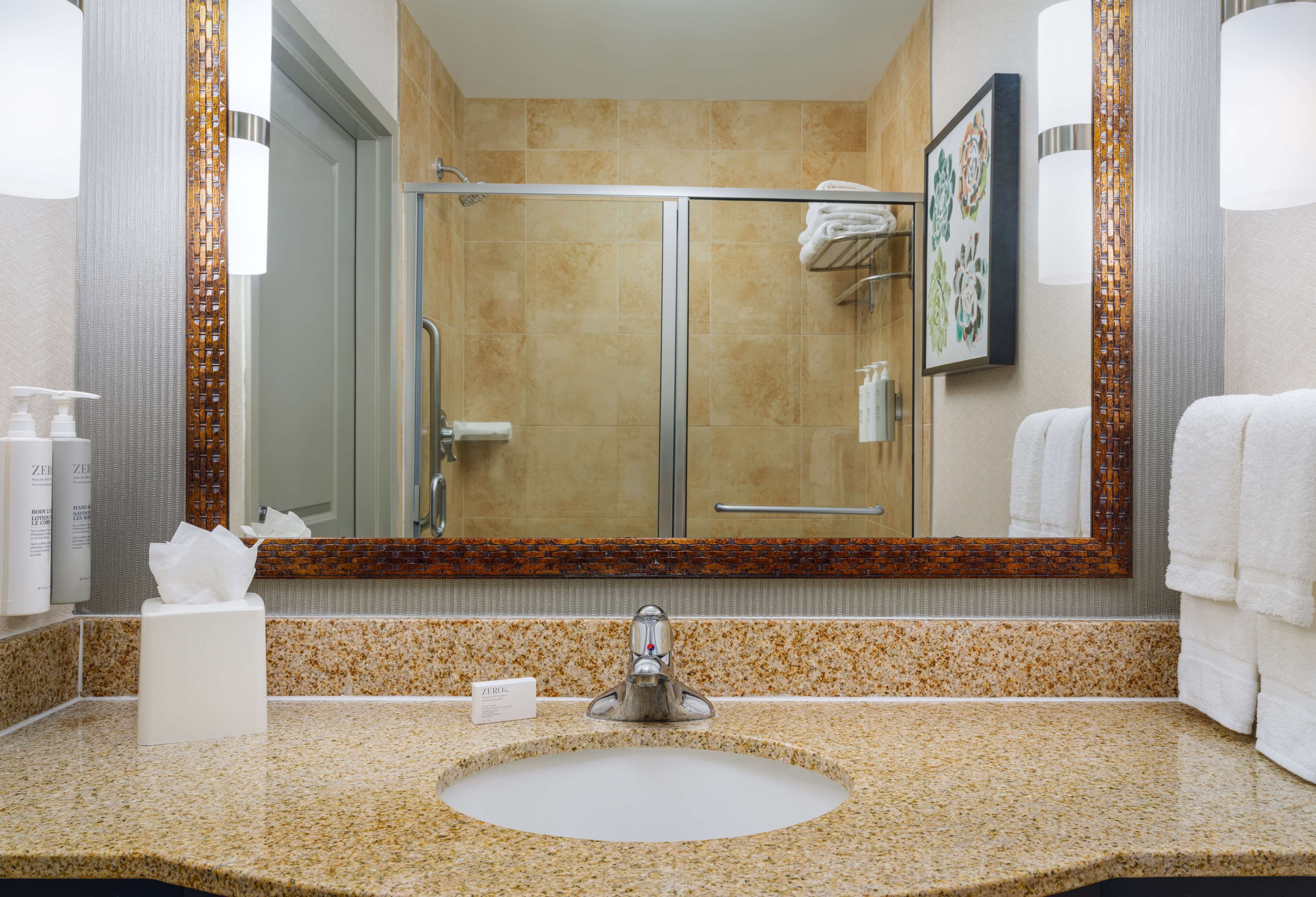 free toiletries, hair dryer, dressing gowns, towels