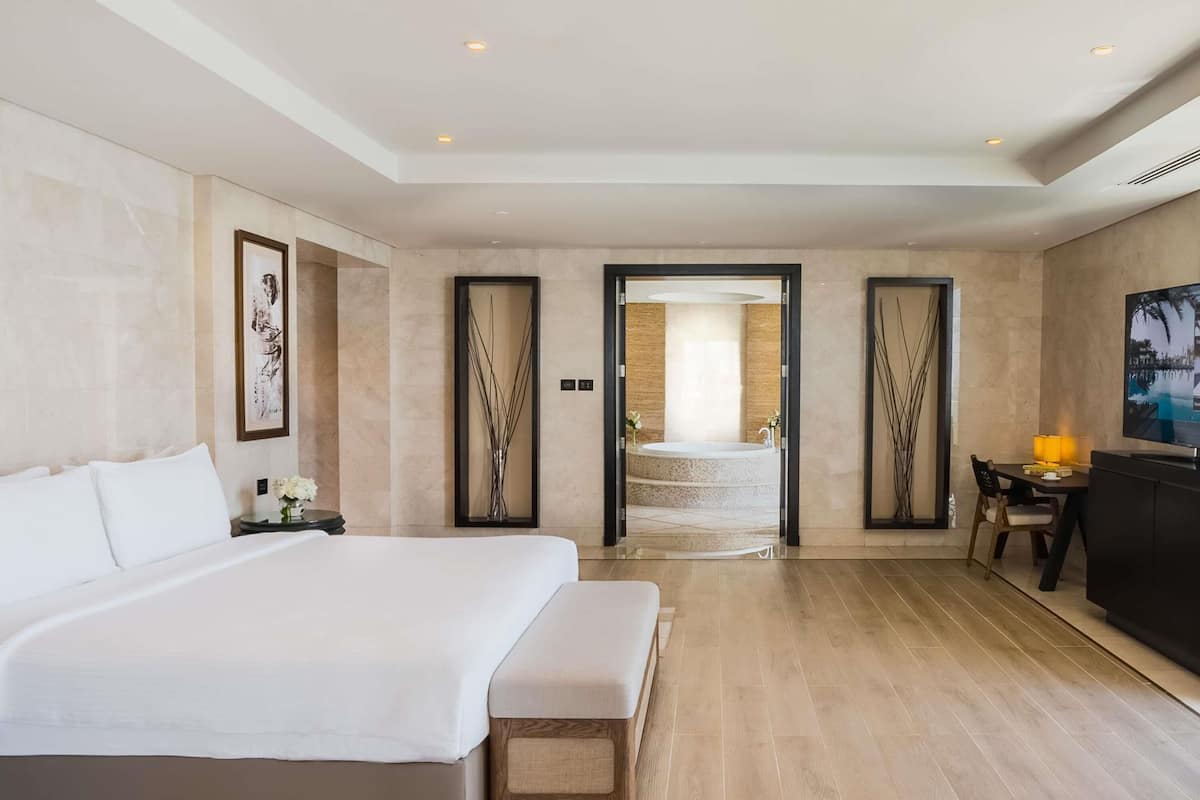 Suite, 2 lits doubles, vue sur la mer (Panoramic) | 1 chambre, literie de qualité, couette en duvet