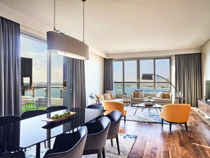 스위트, 침실 4개 (Penthouse) | 고급 침구, 오리/거위털 이불, 셀렉트 컴포트 침대, 미니바