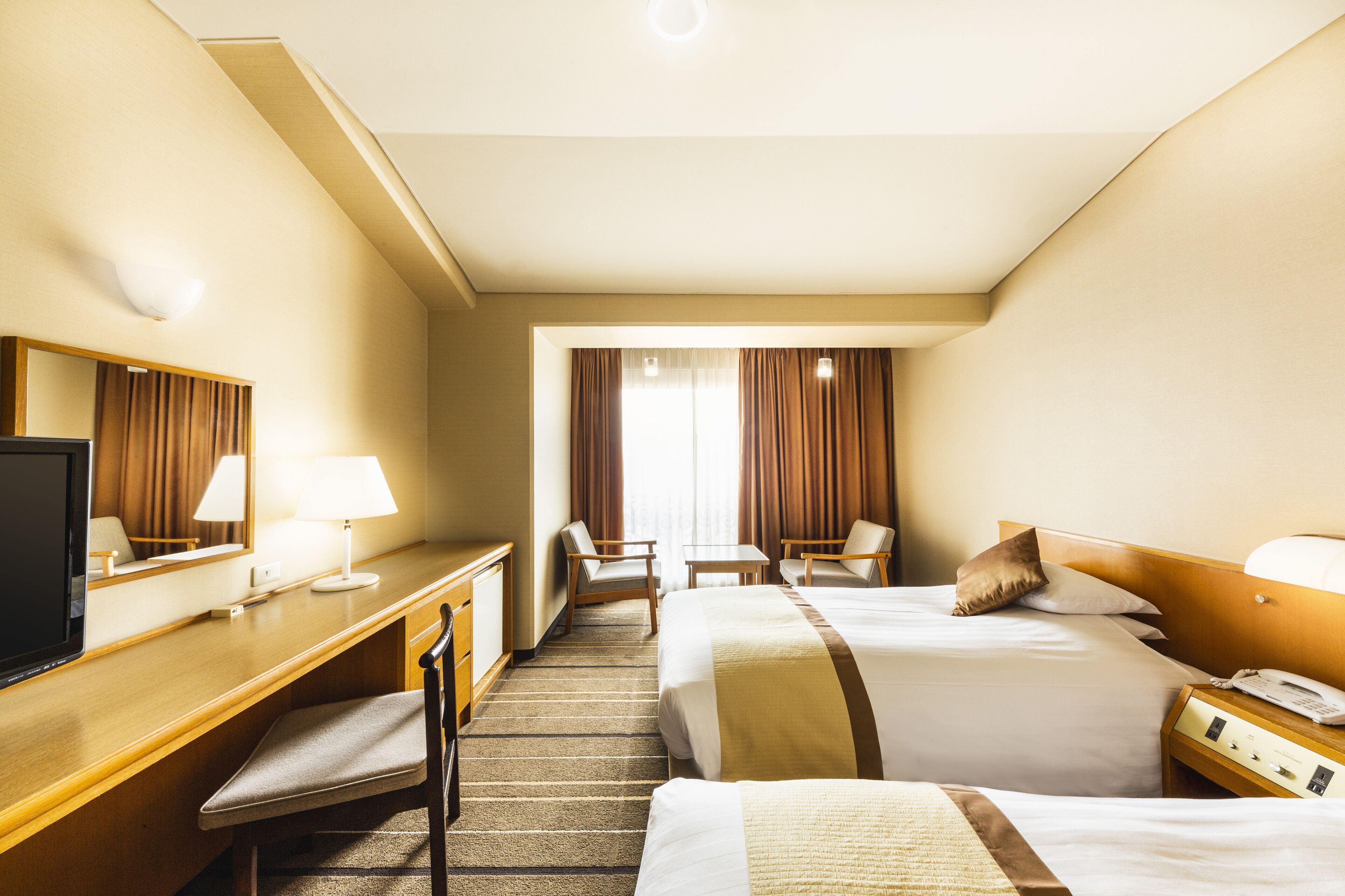 twin room, non smoking (west building) | 1 bedroom, desk, free wifi, bed sheets