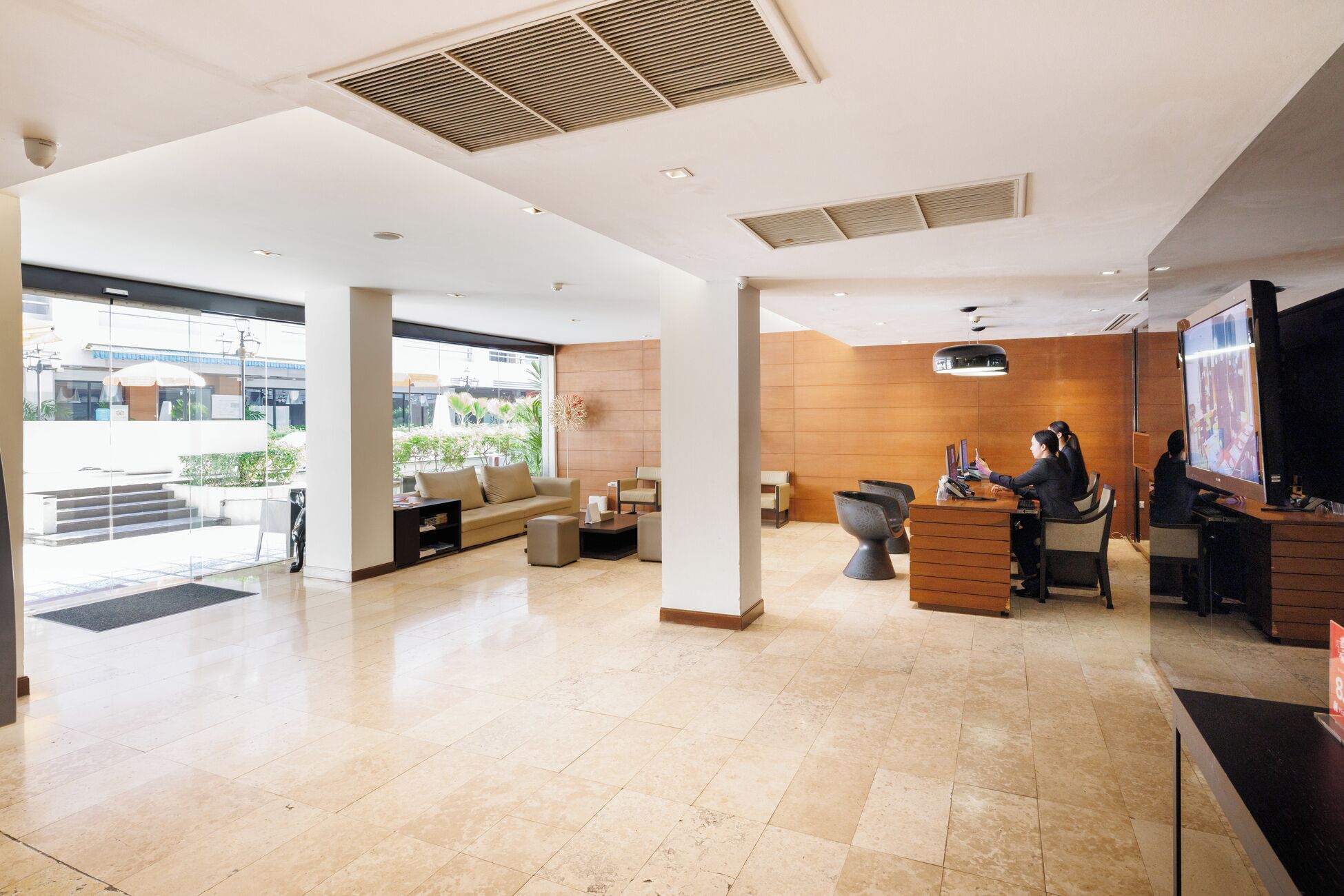 Zona de estar del vestíbulo