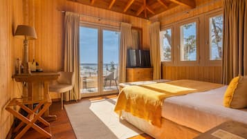 Ropa de cama de alta calidad y minibar