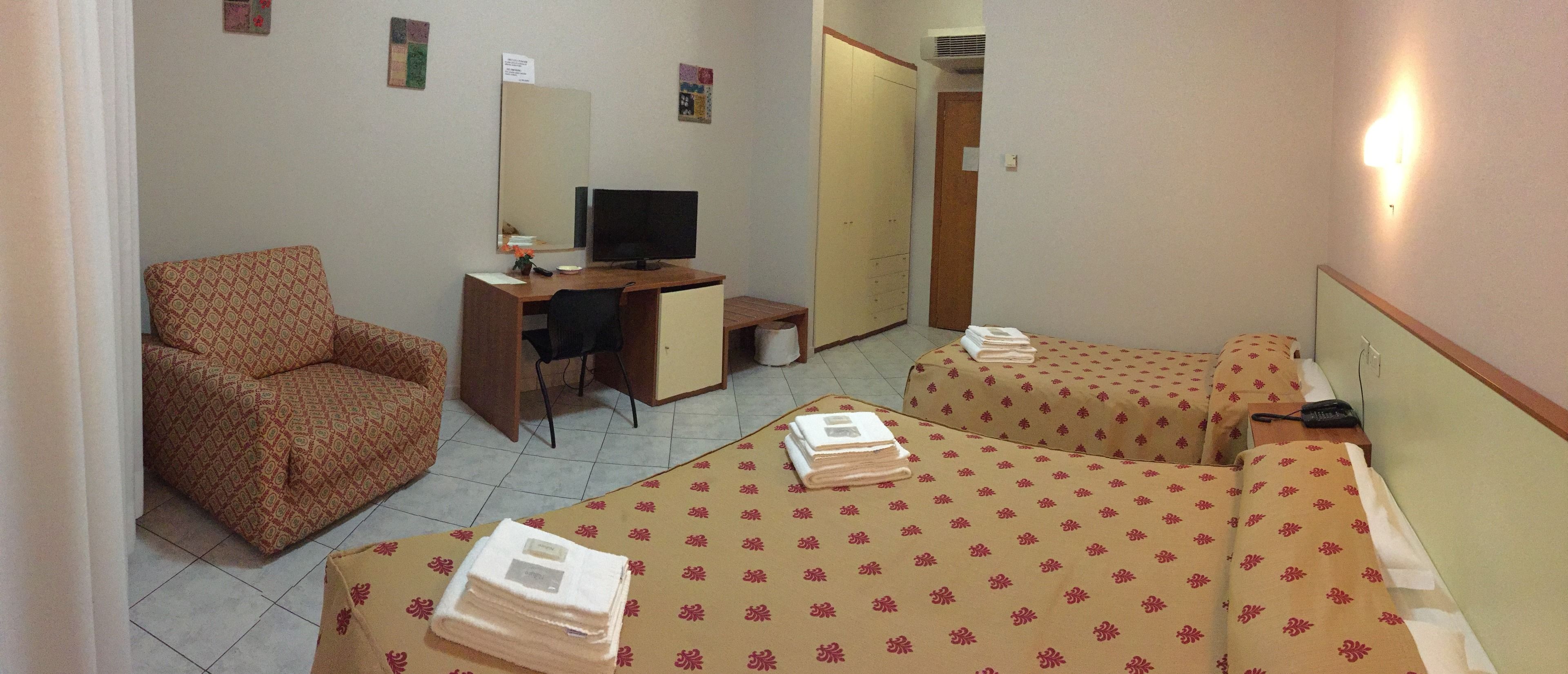 triple room | frette italian sheets, select comfort beds, in-room safe