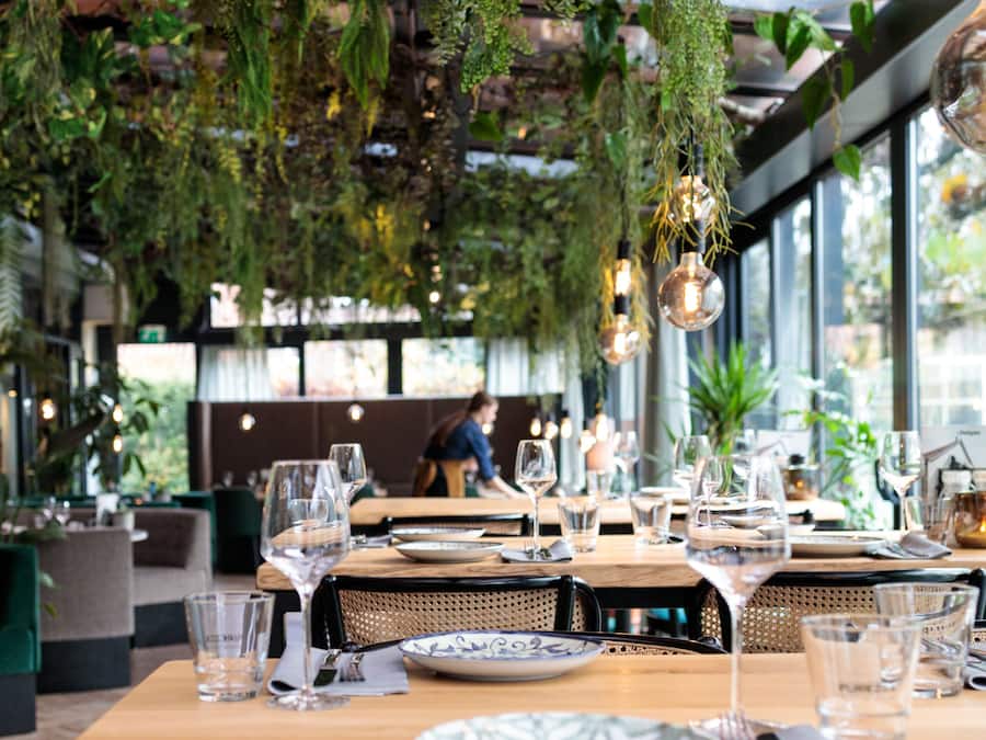 Breakfast, lunch and dinner served