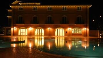 Front of property – evening/night