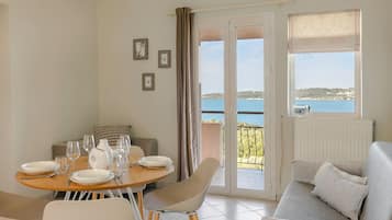 Comfort Apartment, 2 Bedrooms, Sea View | Down duvets, in-room safe, soundproofing, iron/ironing board