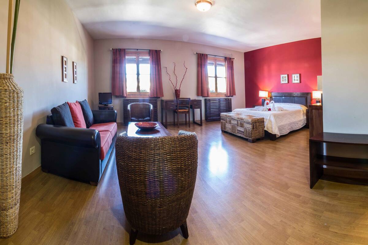 Studio Suite Superior | Meja kerja, tirai kedap cahaya, Wi-Fi gratis, dan seprai linen