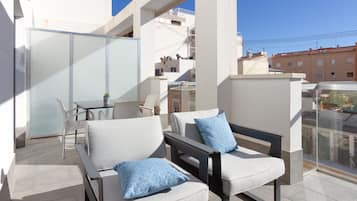 Appartement Deluxe, terrasse | Terrasse/patio