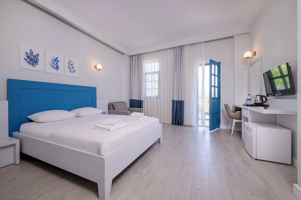 1 slaapkamer, pillowtop-bedden, een minibar, een laptopwerkplek