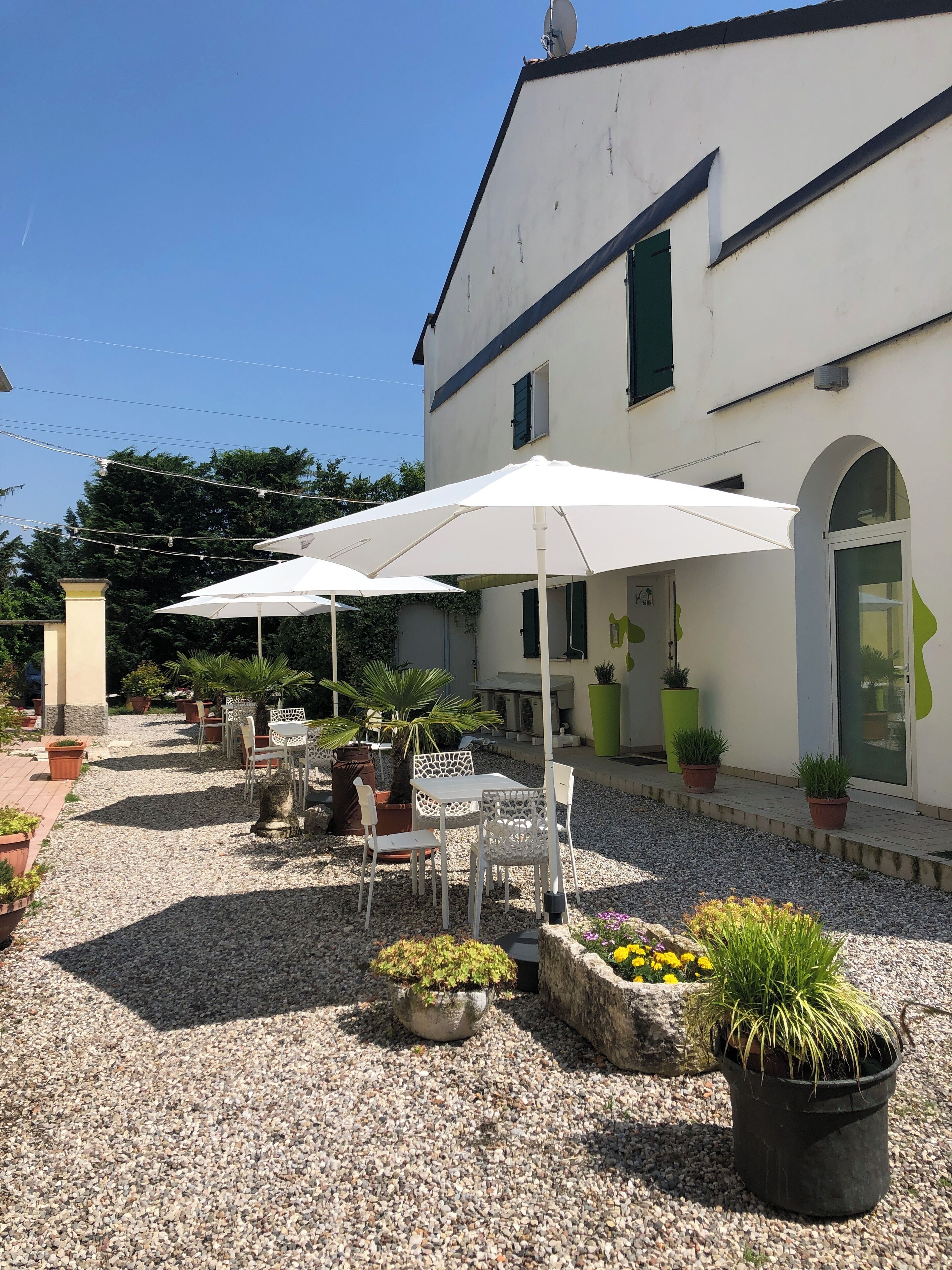 Standard-Doppelzimmer, eigenes Bad, Gartenblick | Ausblick vom Zimmer