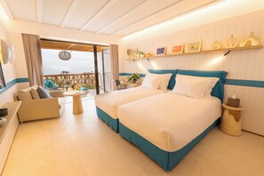 Rom – executive, 1 kingsize-seng, havutsikt | Sengetøy av topp kvalitet, minibar, safe på rommet og skrivebord