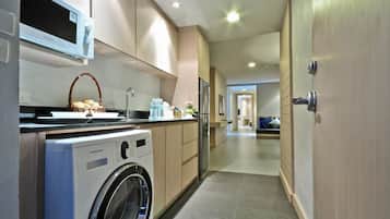 Two Bedrooms Family Suites | Private kitchenette | Coffee/tea maker, electric kettle