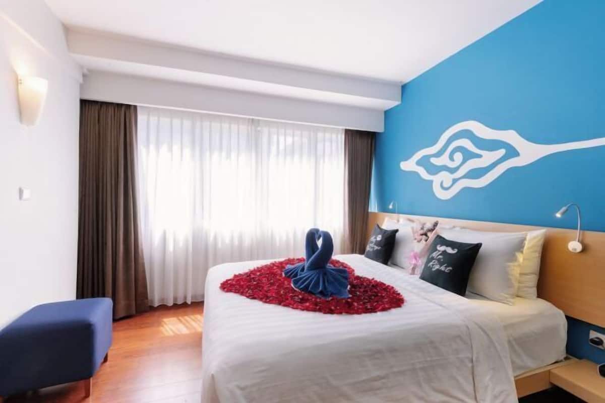 1 slaapkamer, een minibar, een kluis op de kamer