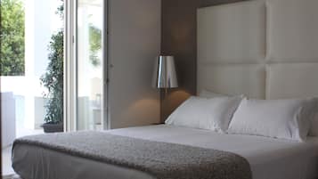 Penthouse Deluxe, Terraza | Ropa de cama de alta calidad, edredón y camas con efecto memoria