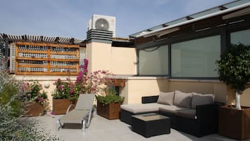 Appartement, 3 chambres, terrasse (4 pax) | Terrasse/Patio