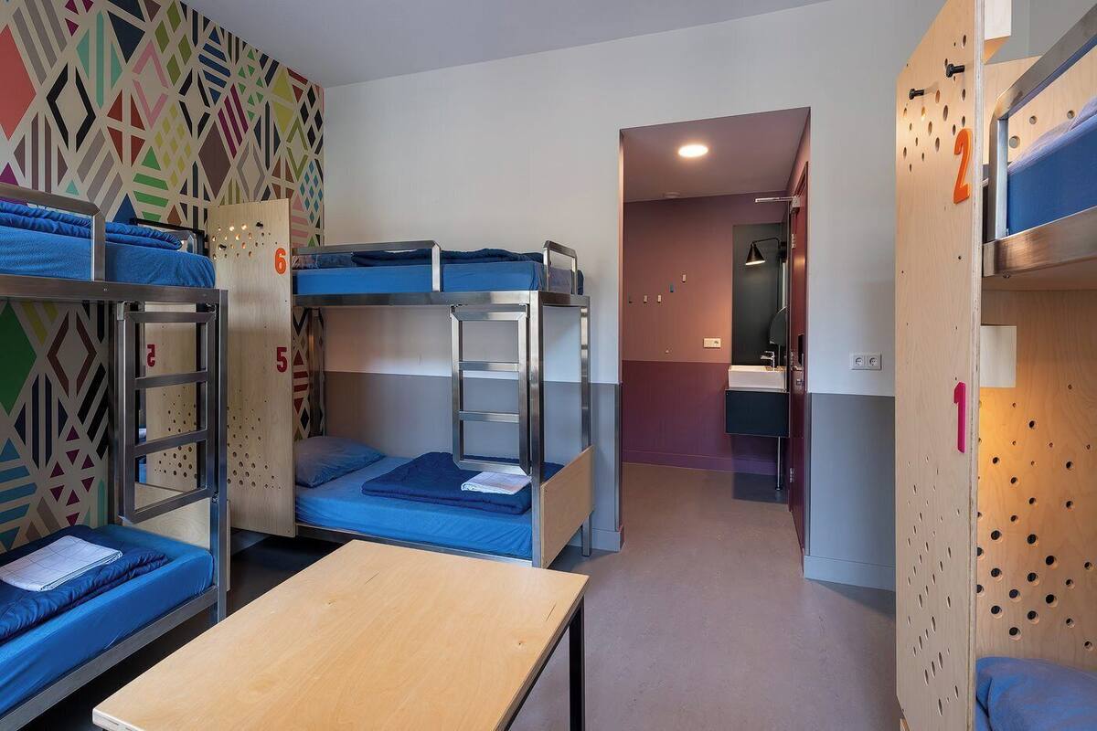 Standardværelse - privat badeværelse (Bunk beds, 6 persons) | Pengeskab på værelset, gratis Wi-Fi, sengetøj