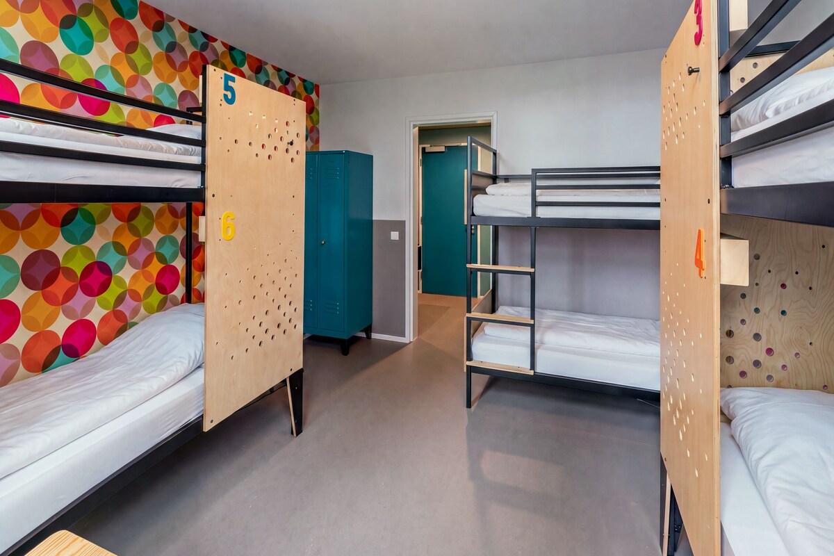 Rom – standard, privat bad (Bunk beds, 6 persons) | Wi-fi (inkludert) og sengetøy