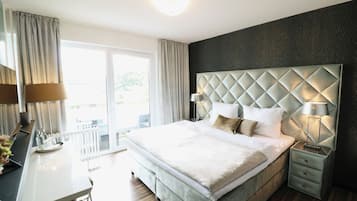 Habitación doble | Escritorio, wifi gratis y ropa de cama