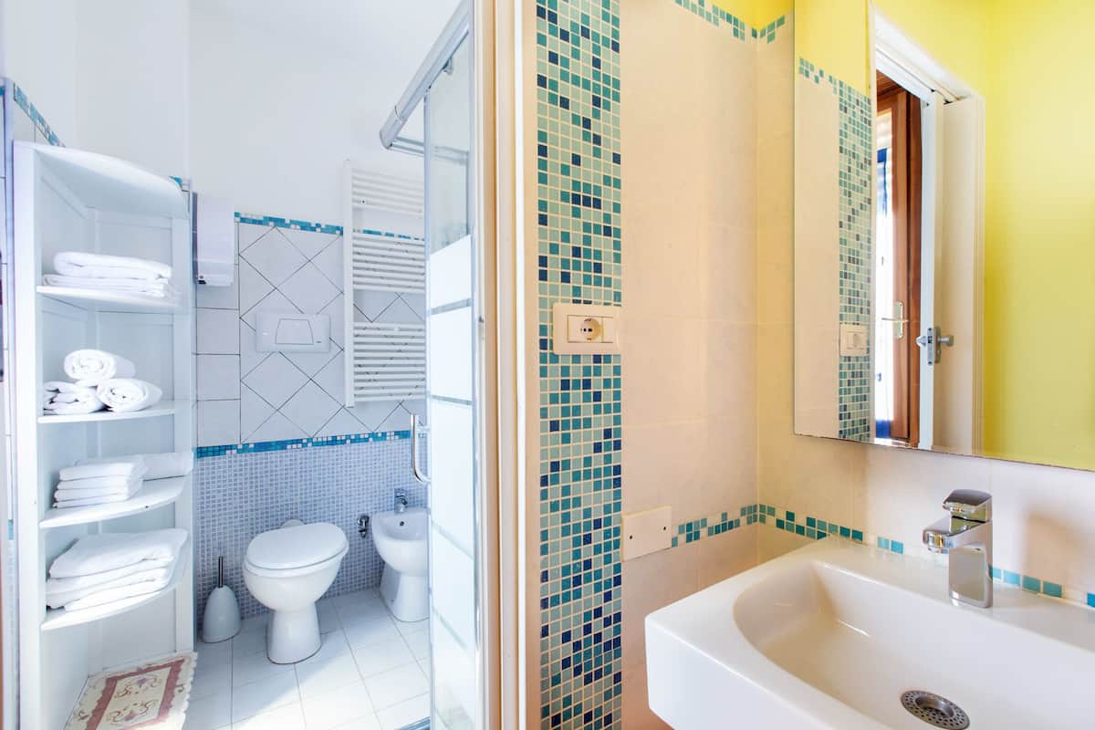 bathroom | shower, free toiletries, hair dryer, bidet