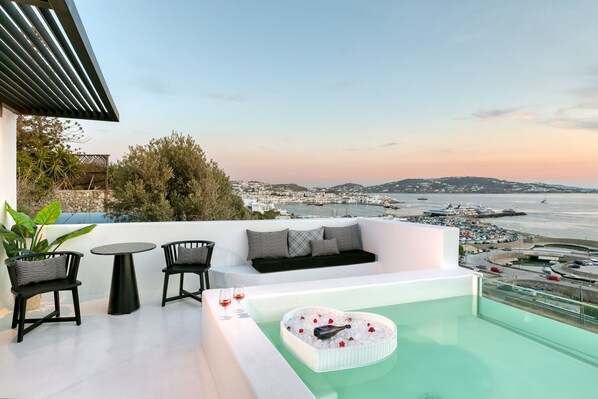 Honeymoon Suite, Private Pool | Terrace/patio