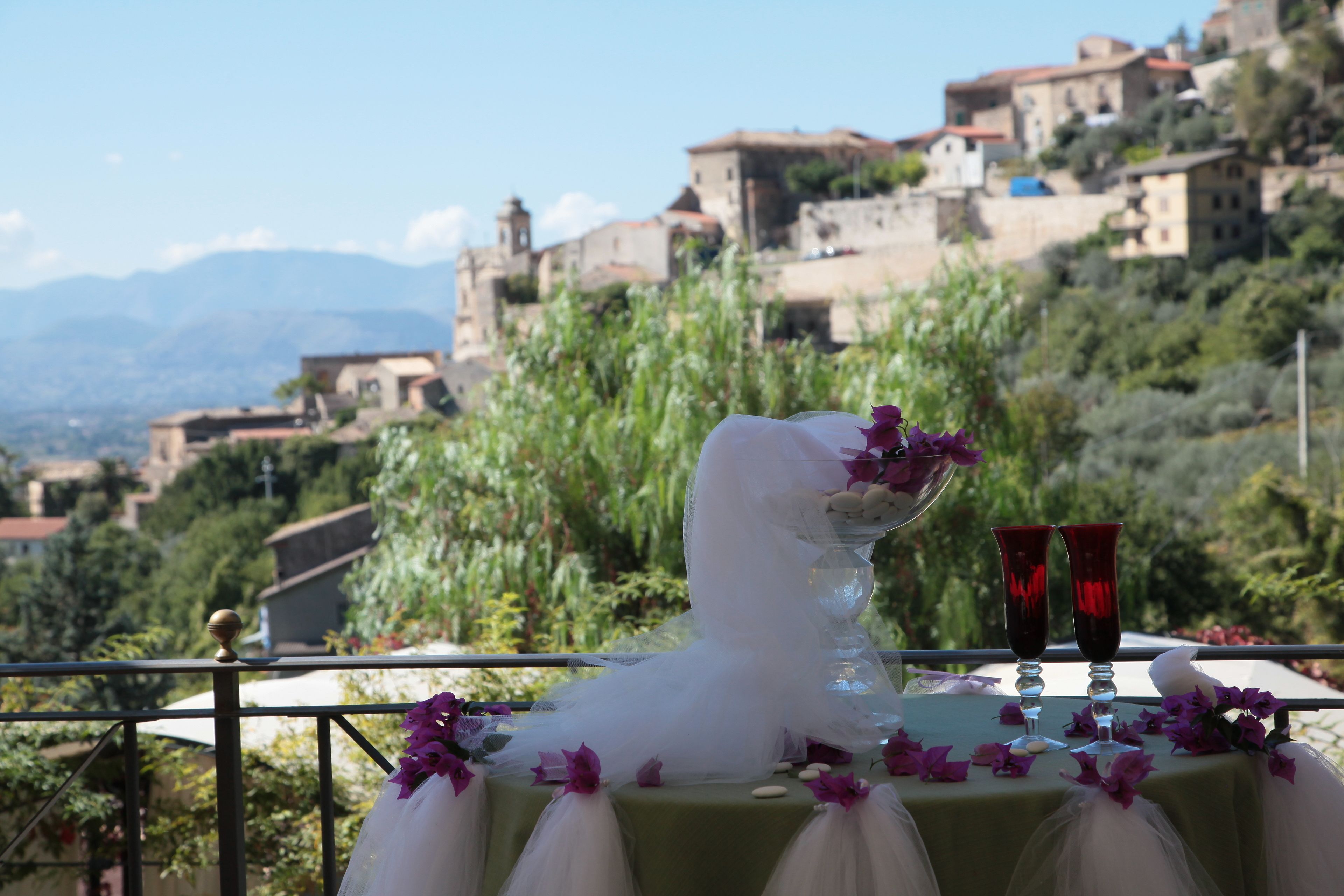 outdoor wedding area
