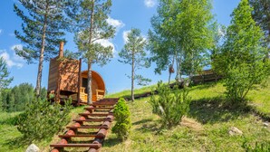 Utendørs boblebad