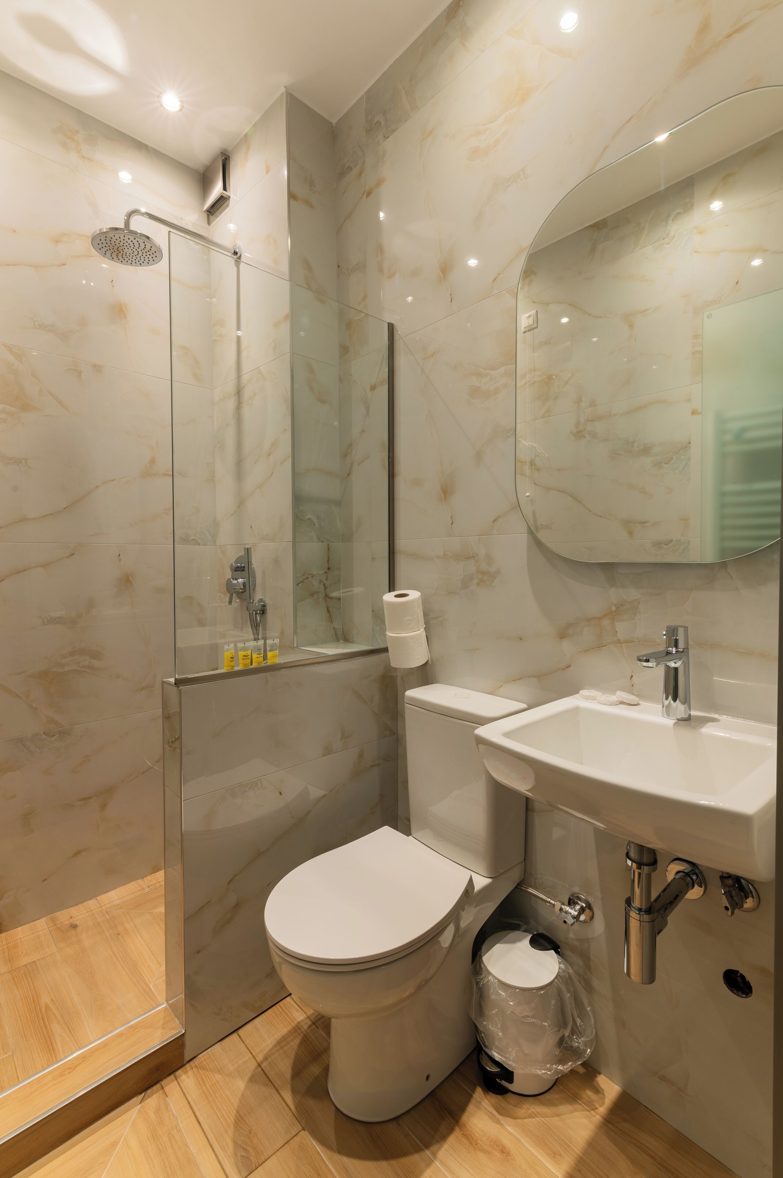 family triple room, 3 single beds, non smoking, mountain view | bathroom | deep-soaking bathtub, rainfall showerhead, hair dryer, bathrobes