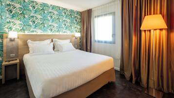 Standardlejlighed - 1 kingsize-seng - ikke-ryger (Twin bed on request;with Sofabed) | Pengeskab på værelset, mørklægningsgardiner, lydisolering, gratis Wi-Fi