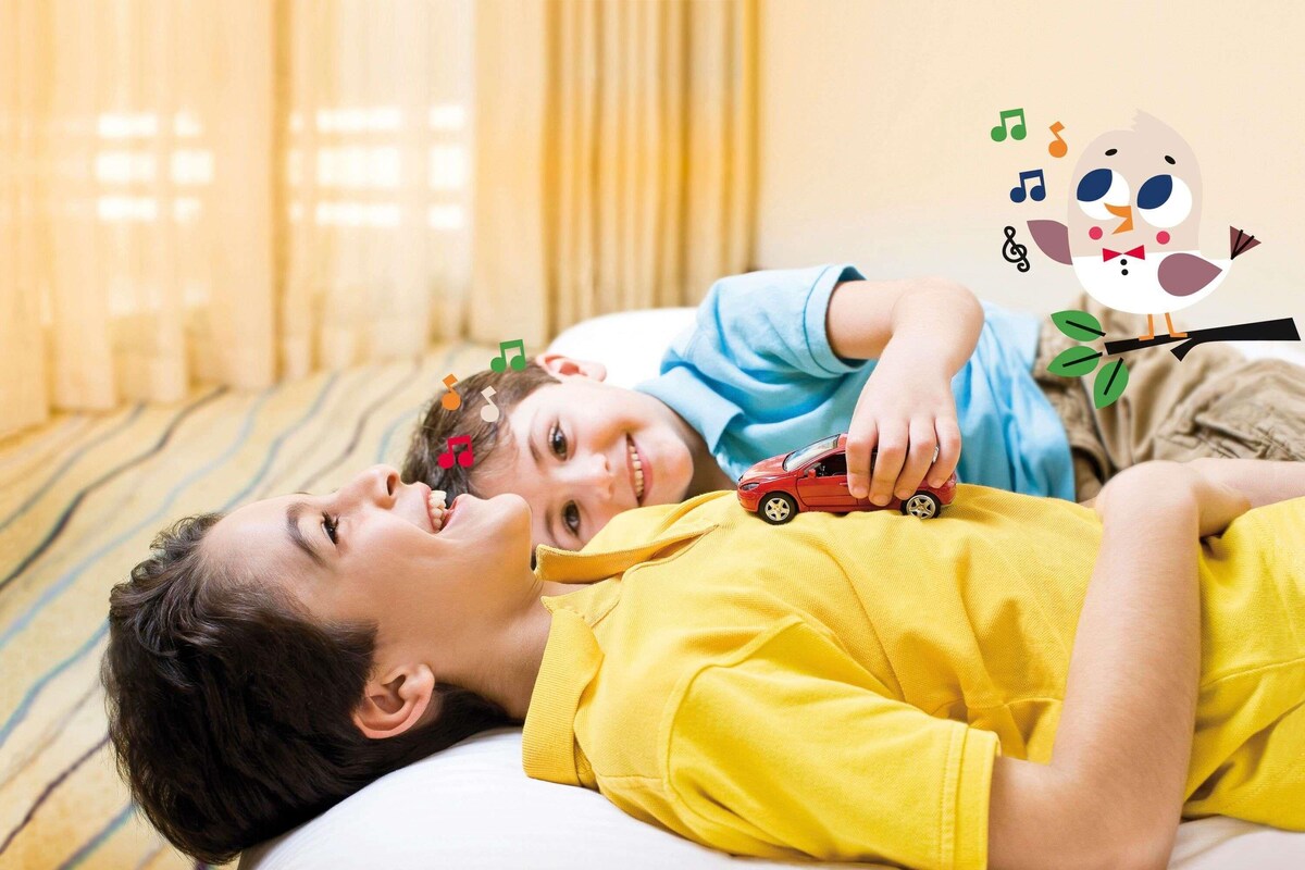 Family Room, 2 Double Beds, Accessible, Connecting Rooms | Hypo-allergenic bedding available, in-room safe, desk, laptop workspace