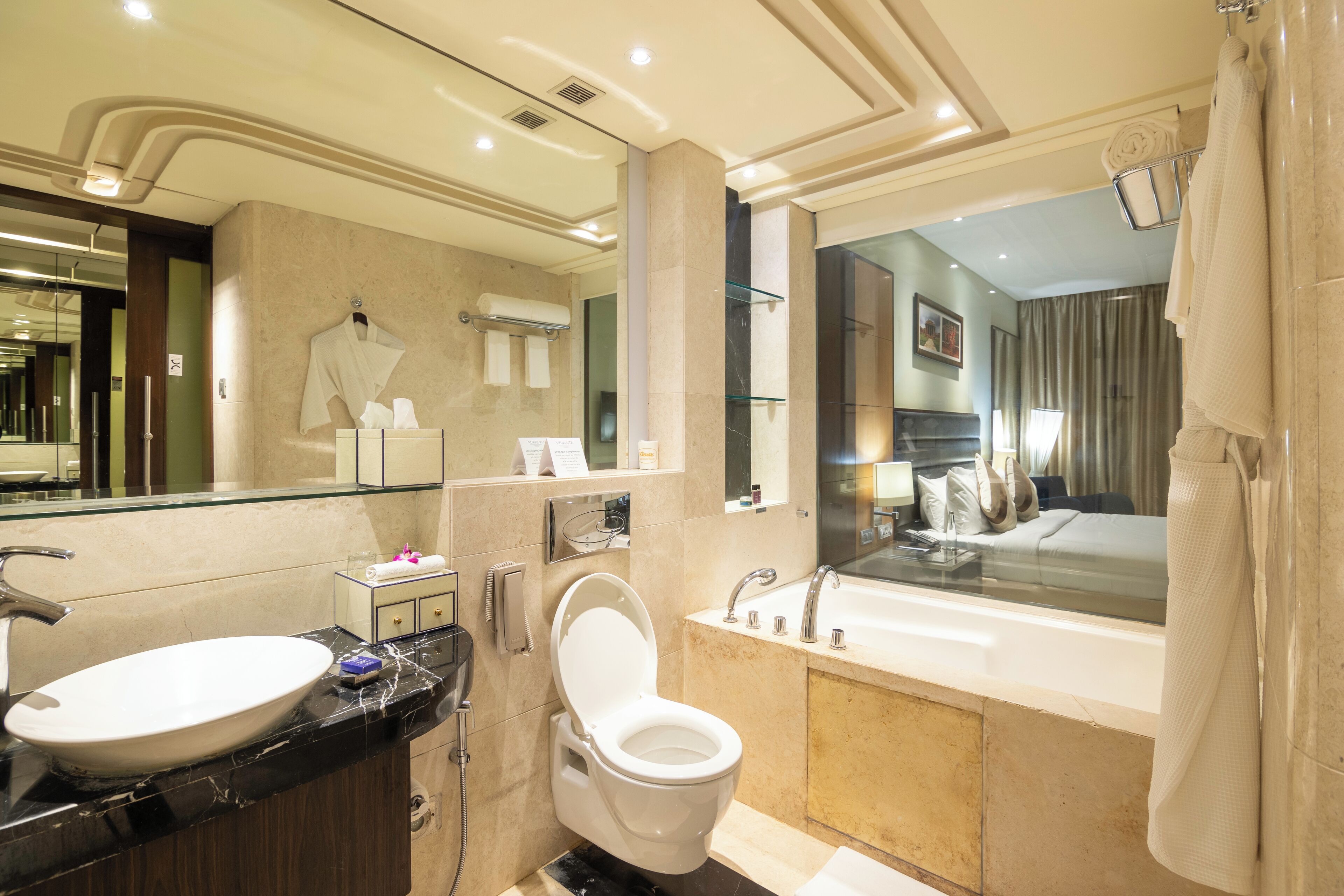 premium room | minibar, in-room safe, desk, laptop workspace