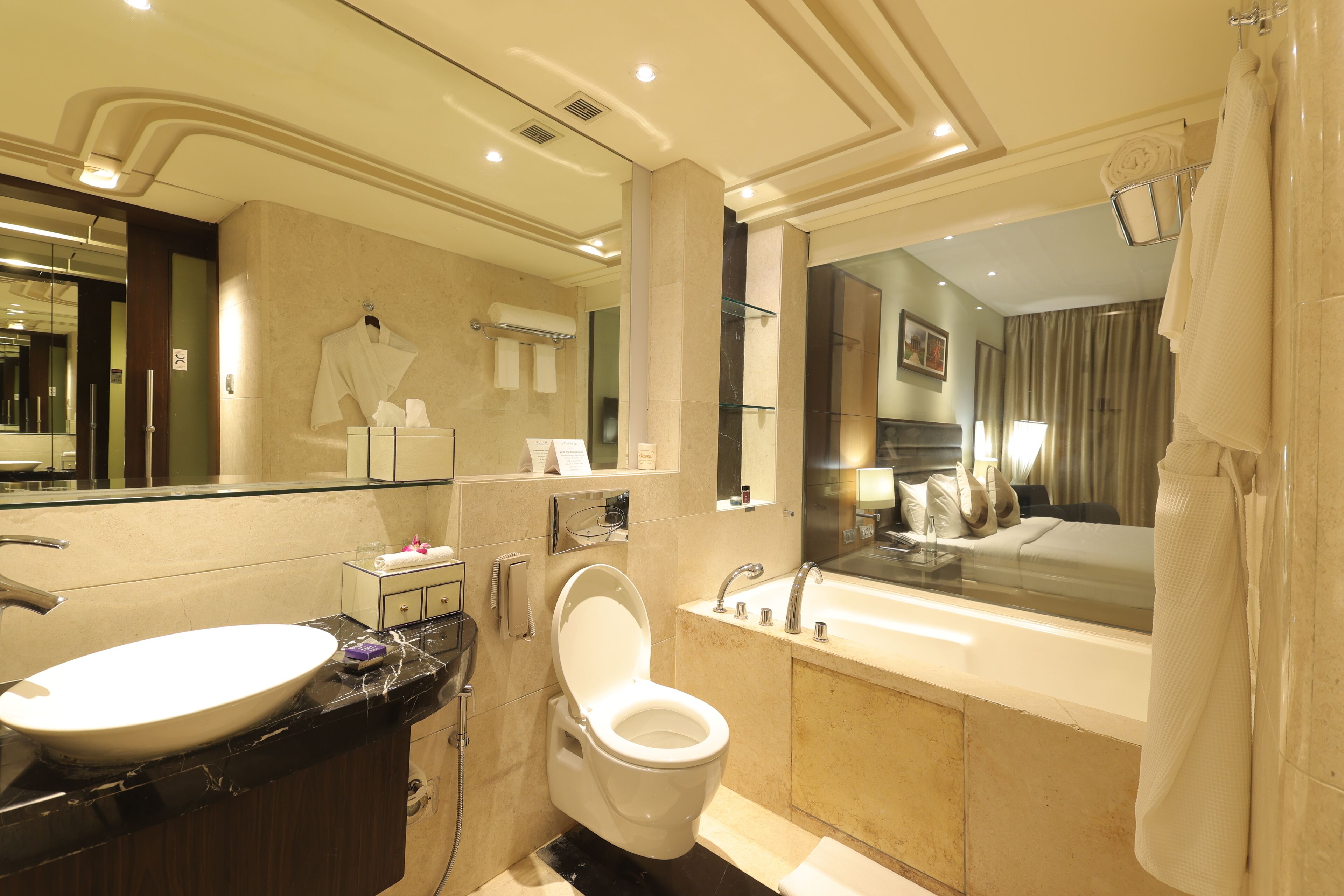 premium room | minibar, in-room safe, desk, laptop workspace