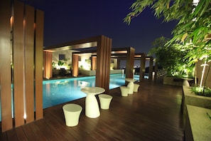 Outdoor pool, open 7:00 AM to 8:00 PM, free pool cabanas, pool umbrellas