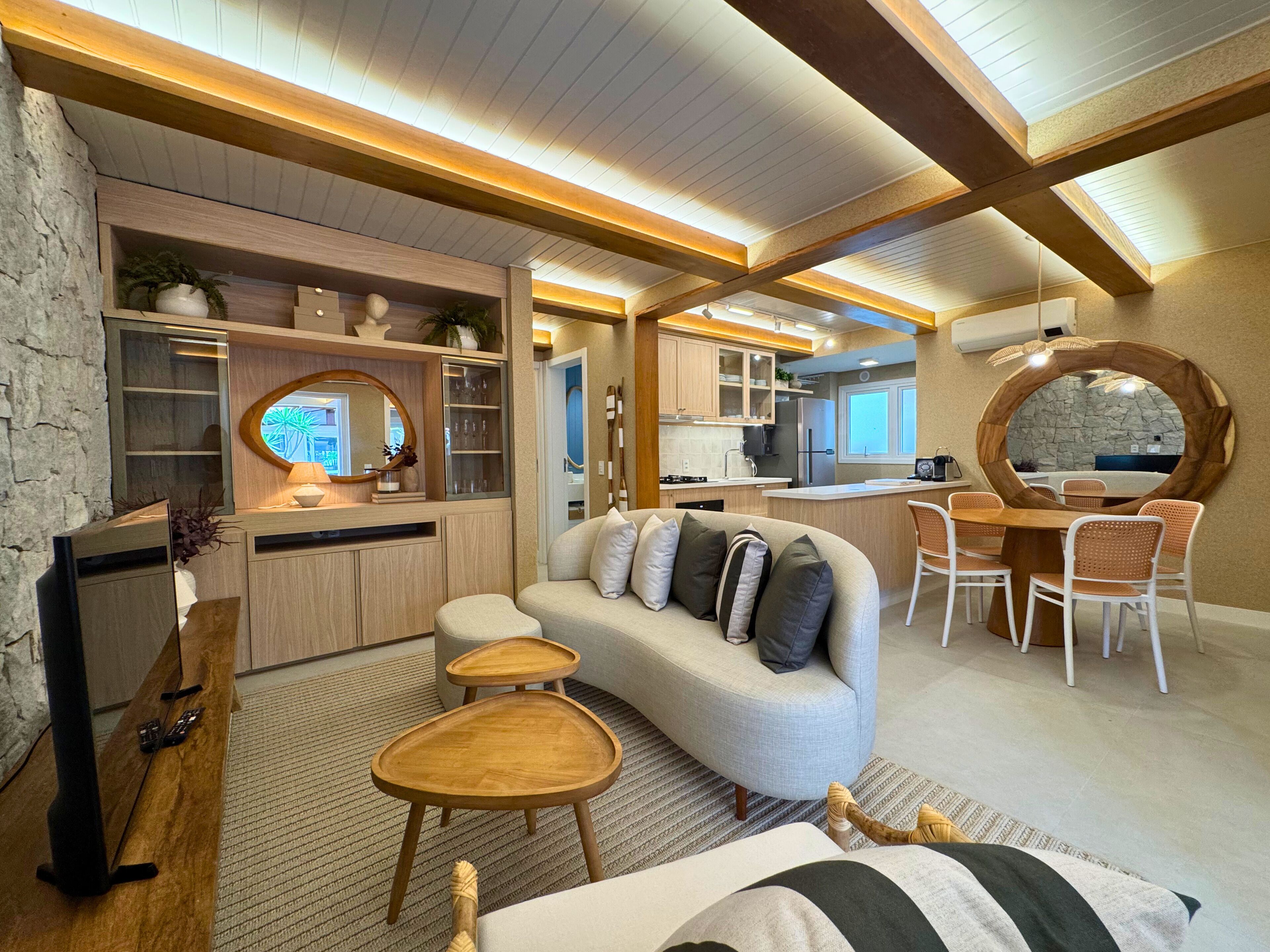 CASA DE 2 QUARTOS 660 - 4 pessoas  | Phòng khách | TV LCD 