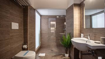 Double or Twin Room | Bathroom | Shower, free toiletries, hair dryer, slippers