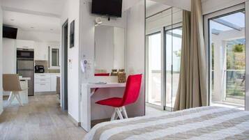 Villa Deluxe, 1 cama Queen size | Caja de seguridad en la habitación y wifi gratis