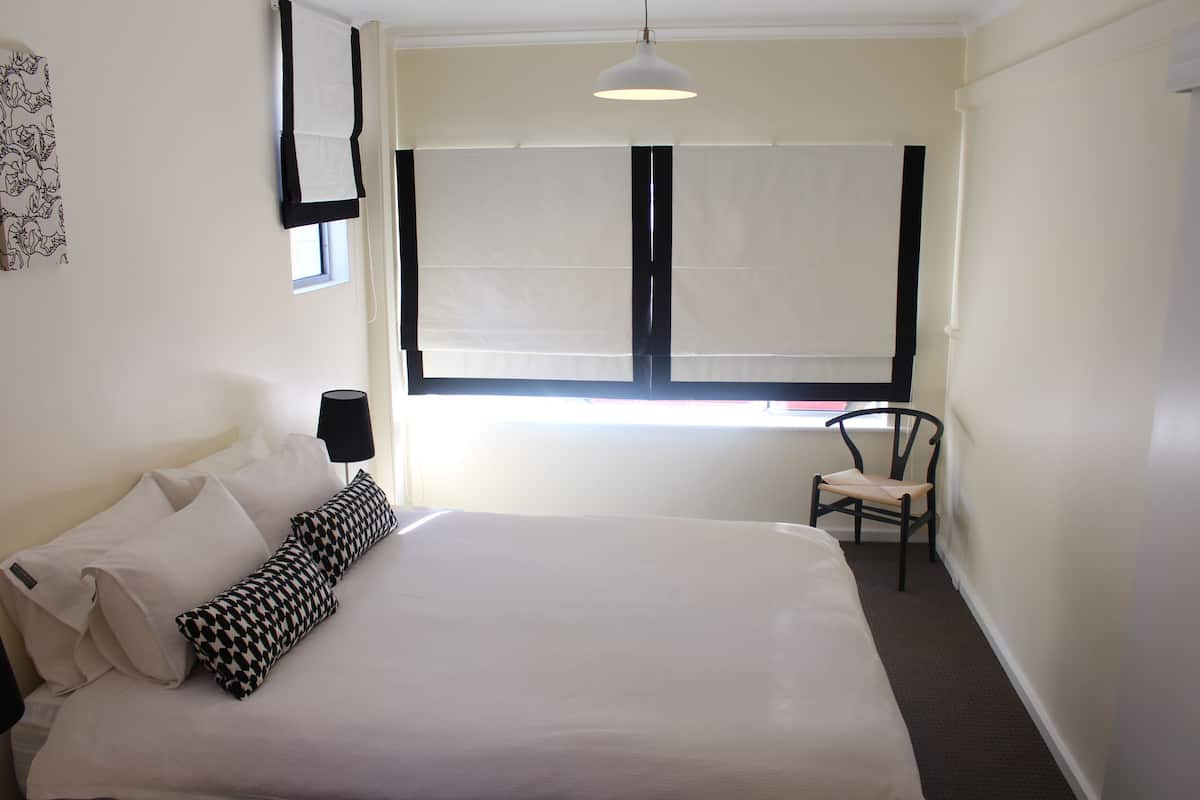 Egyptian cotton sheets, down duvets, pillow-top beds, blackout curtains