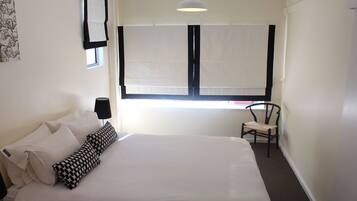 Egyptian cotton sheets, down comforters, pillowtop beds