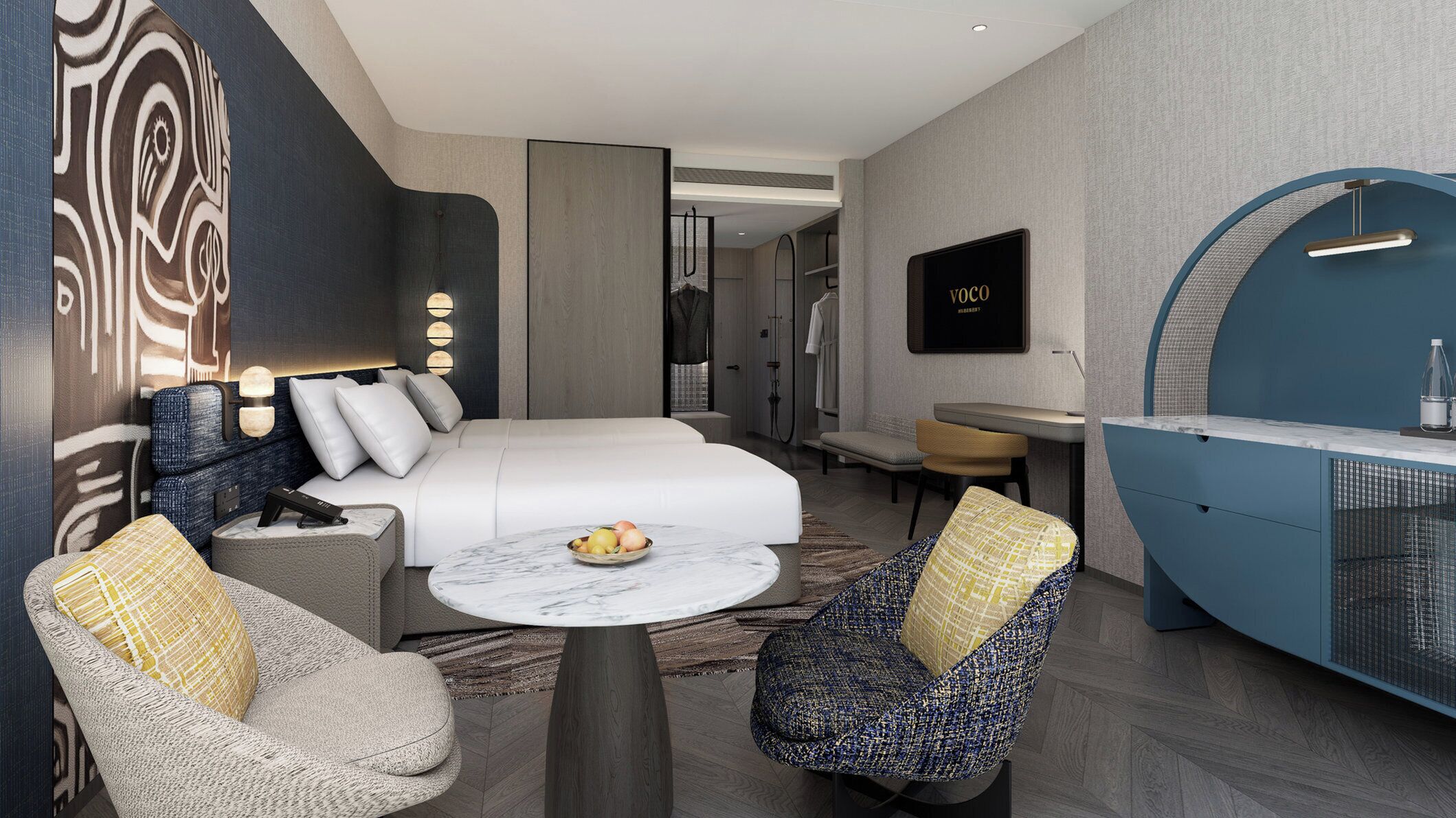 Premium bedding, minibar, in-room safe, desk