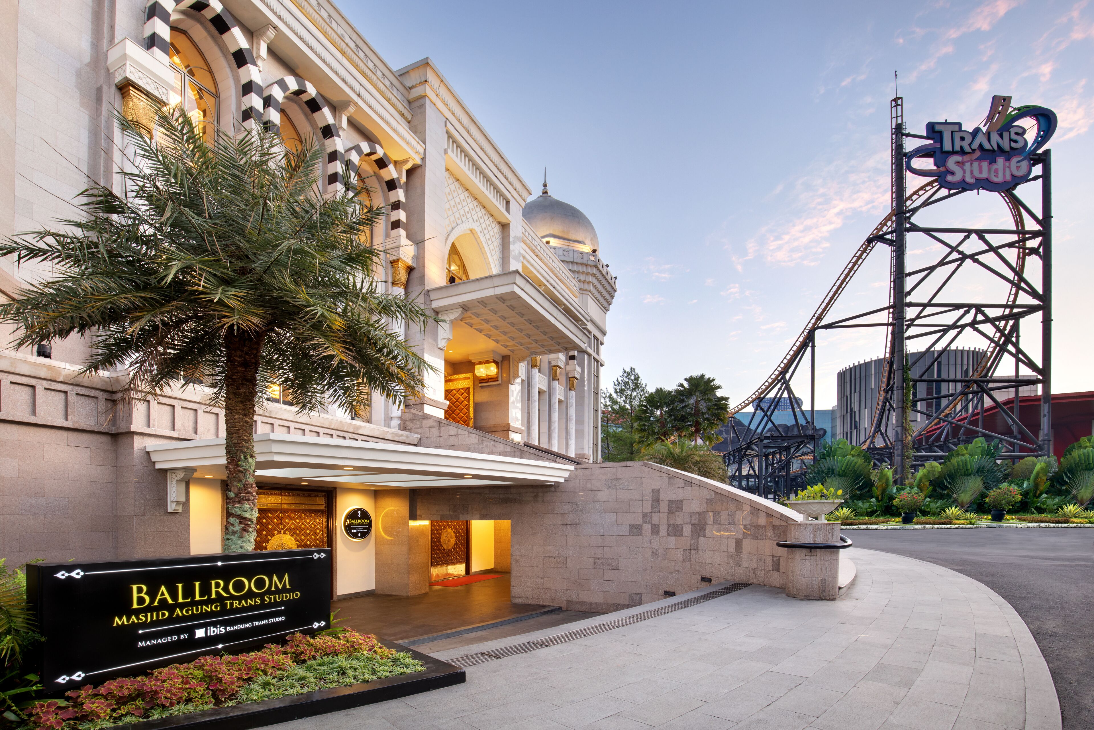 outdoor wedding area