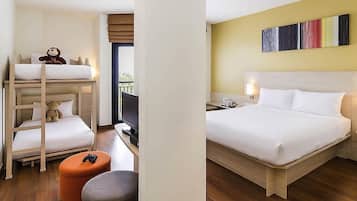 Family Room, Multiple Beds | In-room safe, desk, iron/ironing board, free cots/infant beds