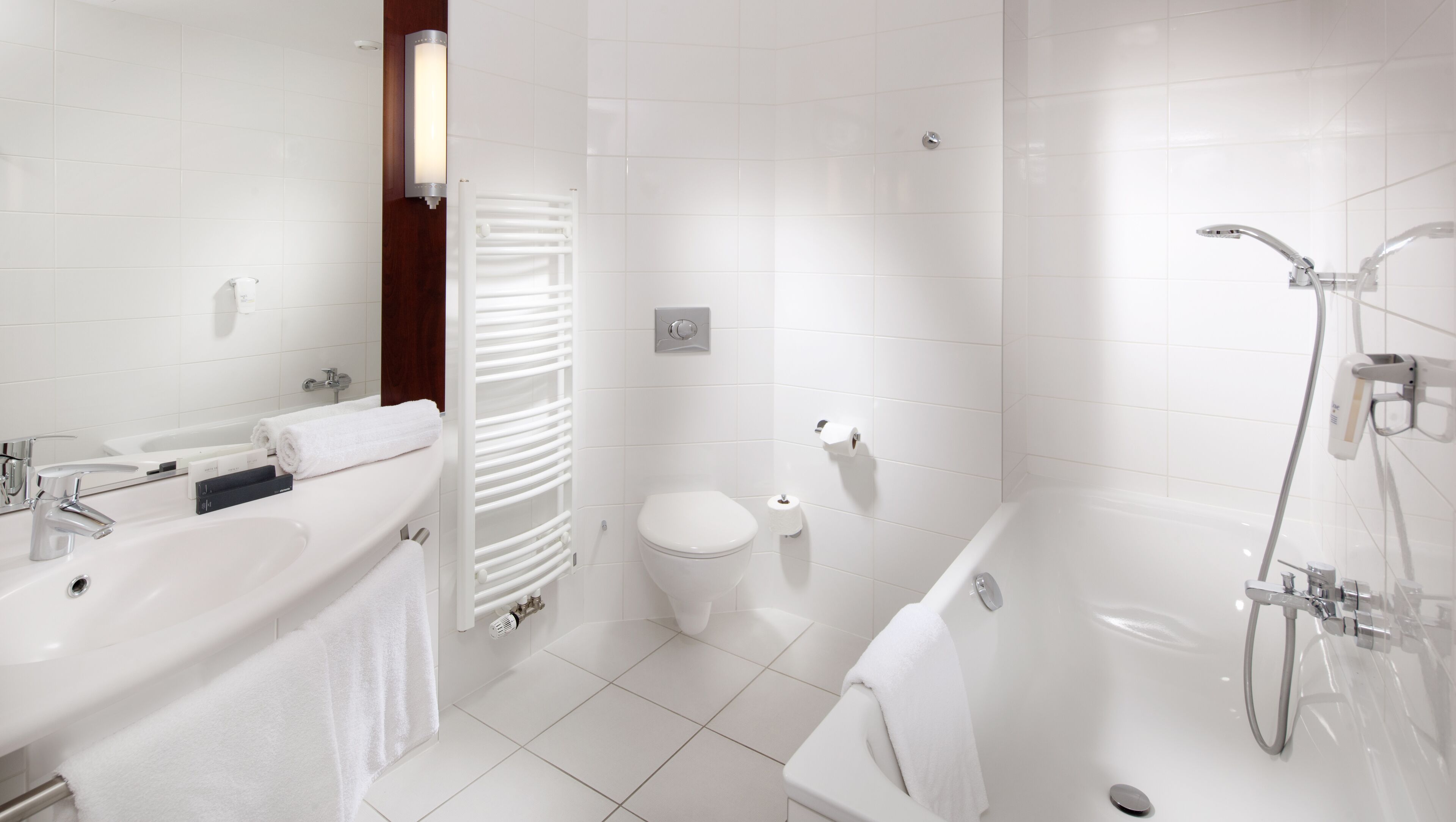 deluxe room, 1 queen bed with sofa bed, non smoking, balcony | bathroom | free toiletries, hair dryer, towels