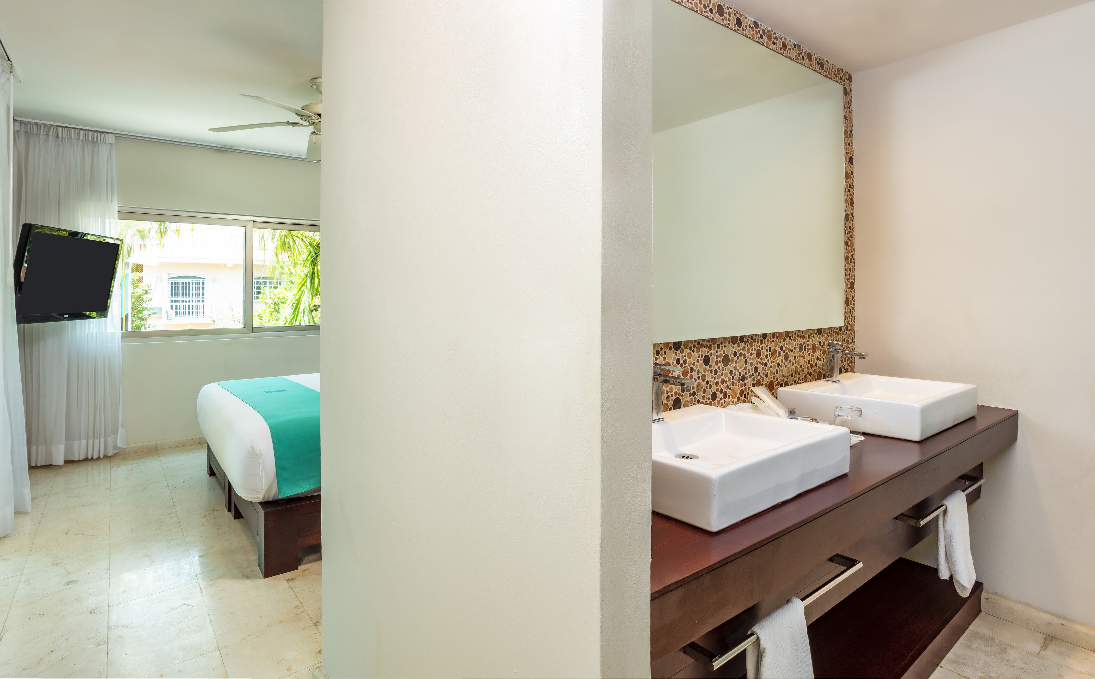 Down comforters, in-room safe, individually furnished, blackout drapes