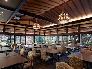 Breakfast, lunch, dinner served; Japanese cuisine, garden views