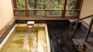 Quadruple Room with Private Bathroom "Yuugiri",Non Smoking | Bathroom | Separate tub and shower, spring water tub, designer toiletries